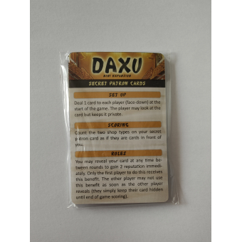 Promo - Daxu Mini Uitbreiding - Secret Patron Cards